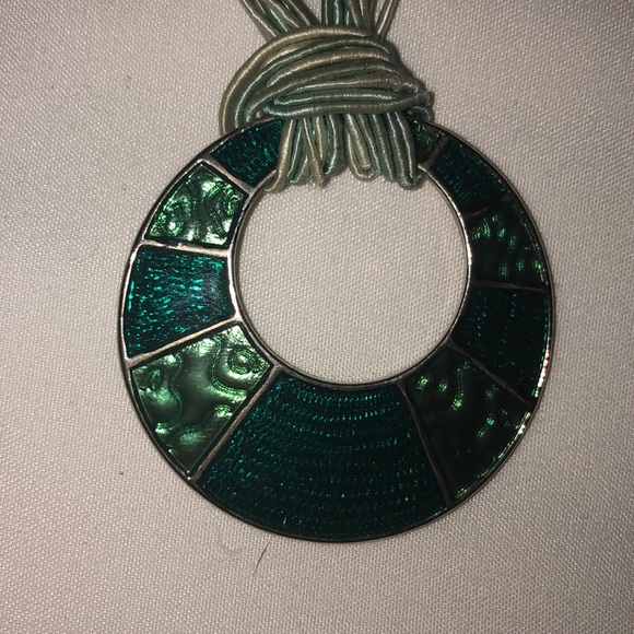 Lia Sophia Versailles Cord Teal Pendant Necklace - Picture 14 of 15